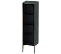 XViu Duravit haute XV1367LB138 40x36x133cm, porte vitrée, champagne mat, porte gauche, gris dolomiti brillant