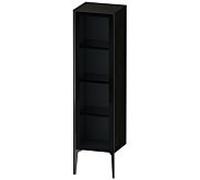 Duravit haut moyen XViu XV1367LB216 40x36x133cm, porte en verre, noir mat, porte à gauche, chêne noir