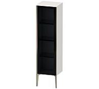Duravit hauteur XViu XV1367RB122 40x36x133cm, porte vitrée, champagne mat, porte à droite, blanc brillant