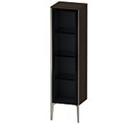 Duravit haut moyen XViu XV1367RB169 40x36x133cm, porte vitrée, champagne mat, porte à droite, noyer brossé