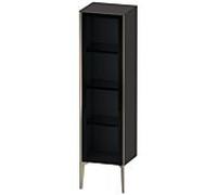 XViu Duravit haute XV1367RB180 40x36x133cm, porte vitrée, champagne mat, porte à droite, graphite supermat
