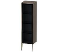 XViu Duravit haute XV1367RB189 40x36x133cm, porte vitrée, champagne mat, porte à droite, gris flanelle brillant