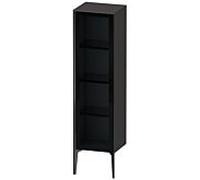 XViu Duravit haute XV1367RB280 40x36x133cm, porte en verre, noir mat, porte à droite, graphite super mat