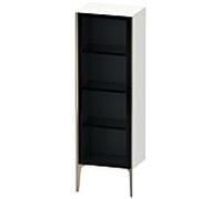 XViu Duravit haute XV1368LB118 50x36x133cm, porte vitrée, champagne mat, porte à gauche, blanc mat