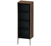 Duravit haut moyen XViu XV1368LB121 50x36x133cm, porte vitrée, champagne mat, porte à gauche, noyer foncé