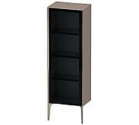 Duravit haut moyen XViu XV1368LB143 50x36x133cm, porte vitrée, champagne mat, porte à gauche, basalte mat