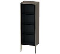 Duravit haut moyen XViu XV1368LB189 50x36x133cm, porte vitrée, champagne mat, porte à gauche, gris flanelle brillant