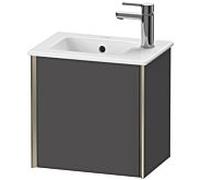 XViu Duravit vasque XV4024LB149 41x29x40cm, suspendu, champagne mat, charnières à gauche, graphite mat