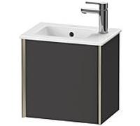 Duravit Meuble sous-vasque XViu XV4024LB180 41x29x40cm, suspendu, champagne mat, charnières à gauche, graphite supermat