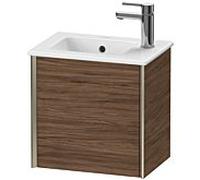 Duravit Meuble sous-vasque XViu XV4024RB121 41x29x40cm, suspendu, champagne mat, butée à droite, noyer foncé