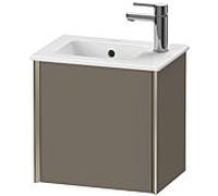 Duravit Meuble sous-vasque XViu XV4024RB190 41x29x40cm, suspendu, champagne mat, butée à droite, flanelle gris soie mat