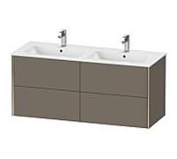 XViu Duravit vasque XV41290B190 128x48x56cm, 4 tiroirs, suspendu, champagne mat, flanelle gris soie mat