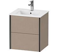 Duravit Meuble sous-vasque XViu XV43150B275 51x42x56cm, 2 tiroirs, suspendu, noir mat, lin