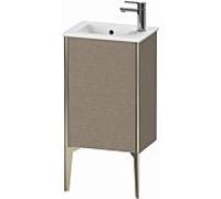 XViu Duravit vasque XV4480LB111 41x29x59,4cm, debout, champagne mat, charnière à gauche, chêne cachemire