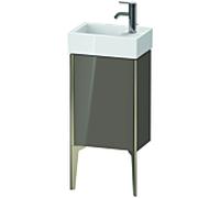 XViu Duravit vasque XV4530LB189 36,4 x 49,3 x 23,4 cm, gauche, gris flanelle brillant, 2000 , champagne mat