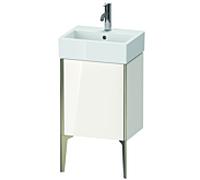 XViu Duravit vasque XV4531LB122 43,4x33,4x49,3cm, champagne mat, porte à gauche, blanc brillant