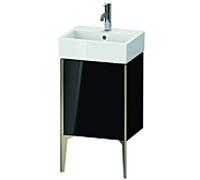 Duravit Meuble sous-vasque XViu XV4531LB140 43,4x33,4x49,3cm, champagne mat, porte à gauche, noir brillant