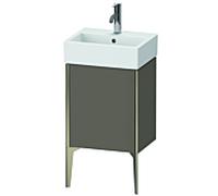 Duravit Meuble sous-vasque XViu XV4531LB190 43,4x33,4x49,3cm, champagne mat, porte à gauche, flanelle gris soie mat