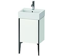 Duravit XViu meuble sous-vasque XV4531LB218 43,4x33,4x49,3cm, noir mat, gauche, blanc mat
