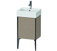 Duravit XViu meuble sous-vasque XV4531LB275 43,4x33,4x49,3cm, noir mat, gauche, lin