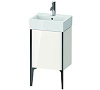 Duravit Meuble sous-vasque XViu XV4531LB285 43,4x33,4x49,3cm, noir mat, gauche, blanc brillant
