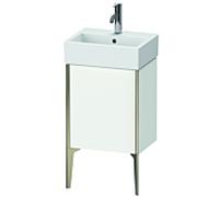 Duravit XViu meuble sous-vasque XV4531RB118 43,4x33,4x49,3cm, champagne mat, porte à droite, blanc mat