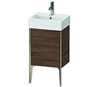 Duravit Meuble sous-vasque XViu XV4531RB121 43,4x33,4x49,3cm, champagne mat, porte à droite, noyer foncé