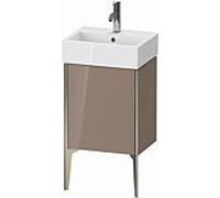 XViu Duravit vasque XV4531RB186 43,4x33,4x49,3cm, champagne mat, porte à droite, cappuccino brillant