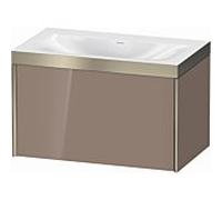 XViu Duravit vasque XV4610NB186P 80x48cm, 2000 , champagne mat, Cadres P, cappuccino brillant