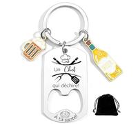 XWXWXW Cadeau Chef/Cheffe/Tracteur/Vendeur Porte-Clés Personnalisé - Cadeau Unique pour Collègue de Travail, Ami, Famille - Idéal pour Cadeau de Noël, Anniversaire