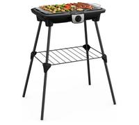 XXL Barbecue électrique, 2500W, Grille Inox, Surface de cuisson extra-large, 5 températures, Pieds Amovibles, Intérieur/Extérieur