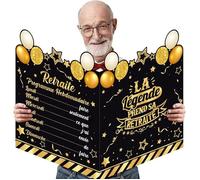 XXL Carte Retraite Geante,Cadeau Retraite Femme Homme,Décoration Retraite,Vive La Retraite,Carte Depart Retraite,Carte Depart