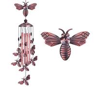 xxschy Carillon éolien en Forme d'abeille pour extérieur et intérieur - avec 4 Tubes, 6 Cloches, 7 Abeilles, Carillon éolien Romantique Mobile, Attrape-Vent, Carillon à Vent pour Jardin, Maison,
