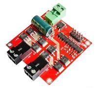 XY-160D Module pilote de moteur CC double canal, contrôleur de pont en H 6,5 V-27 V avec logique L298 pour moteurs 12 V 24 V, courant 7 A, rouge