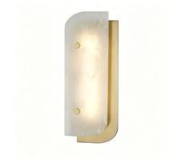XYBZJP Applique murale en albâtre naturel de style industriel médiéval, câblée, avec LED, 33 cm (13 po), effet marbre, idéale pour chambre, salle à manger, coiffeuse ou autre espace d'éclairage décora