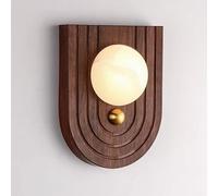 XYBZJP Applique murale en fer albâtre de 24 cm (9,4 po), éclairage LED à câblage fixe, lampe murale d'intérieur de style industriel américain, luminaires décoratifs pour chambre, salon et escaliers