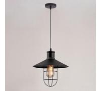 XYBZJP Lampe Suspendue de Style Industriel rétro, Suspension Creuse en Fer forgé, Source de lumière E27 Lustre à Une tête, Bar Salon Salle à Manger décoration éclairage de Plafond