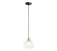 XYBZJP Luminaires de plafond à vis E27, lustre de style minimaliste français, lampe suspendue en verre métallique de personnalité créative, lampe suspendue de décoration de chambre d'hôtel de restaura