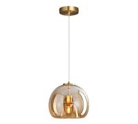 XYBZJP Lustre à tête Unique de Base E27, Abat-Jour en Verre personnalisé, plafonnier encastré, luminaires de décoration de Chambre à Coucher, de Salle à Manger et de Cuisine