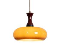 XYBZJP Plafonnier d'éclairage de Style rétro Japonais, Abat-Jour de Lustre en Verre teinté, Source de lumière E27 encastrée, Suspension de Plafond de Balcon de Bar de bibliothèque