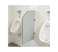 XYCHAO Paroi de séparation pour urinoir - 40 x 90 cm - Angle oblique - Pare-vue - Pare-vue pour toilettes publiques - Laminés compacts haute densité - Gris clair