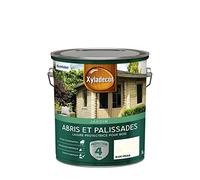 Xyladecor - Lasure Protectrice pour Bois Extérieur - Abris, Palissades, Bois de jardin - Couleur : Mat Blanc Opaque - Quantité : 5L, 5324239