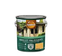 Xyladecor - Lasure Protectrice pour Bois Extérieur - Abris, Palissades, Bois de jardin - Couleur : Mat Chêne Clair - Quantité : 5L - 5324350