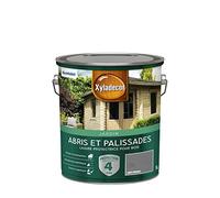 Xyladecor - Lasure Protectrice pour Bois Extérieur - Abris, Palissades, Bois de jardin - Couleur : Mat Gris Urbain - Quantité : 5L - 5324358