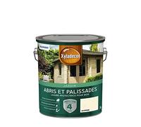 Xyladecor - Lasure Protectrice pour Bois Extérieur - Abris, Palissades, Bois de jardin - Couleur : Mat Lin Opaque - Quantité : 5L - 5324241