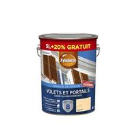Xyladecor - Lasure Protectrice pour Bois Extérieur Glycéro - Volets, Portails, Portes, Fenêtres - Couleur : Satin Incolore - Quantité : 5L plus 20% gratuit
