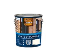 Xyladecor - Lasure Protectrice pour Bois Extérieur - Volets, Portails, Portes, Fenêtres - Couleur : Satin Blanc Opaque - Quantité : 5L - 5324268