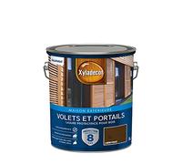 Xyladecor - Lasure Protectrice pour Bois Extérieur - Volets, Portails, Portes, Fenêtres - Couleur : Satin Chêne Foncé - Quantité : 5L - 5324257