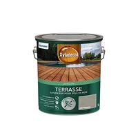 Xyladecor - Saturateur pour Sols Extérieurs en Bois - Terrasses, Abords de Piscine, Caillebotis - Antidérapant - Couleur : Mat Gris Tendance - Quantité : 5L - 5324236