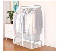 XYLGJYT Housse Portant Vetement, Double Portant a Vetement Housse De Protection,Grande Housse Transparente pour Tringle à vêtements, étanche à la poussière,Largeur 29,52 po,A 80x75x150cm